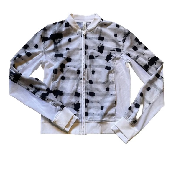 Lululemon Noir Jacket II Ghost Weave, Size 4, Grey, Black and White - Picture 4 of 10